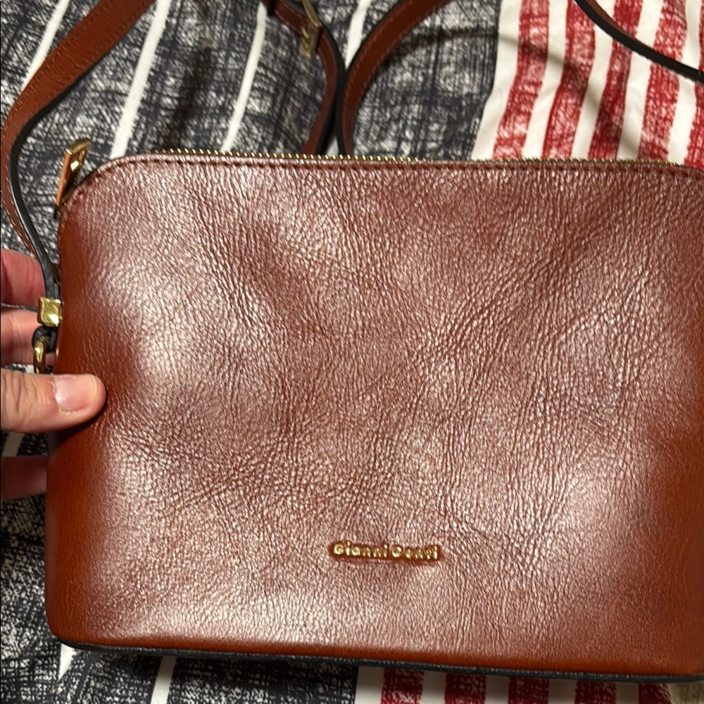 Brown Leather Crossbody Bag